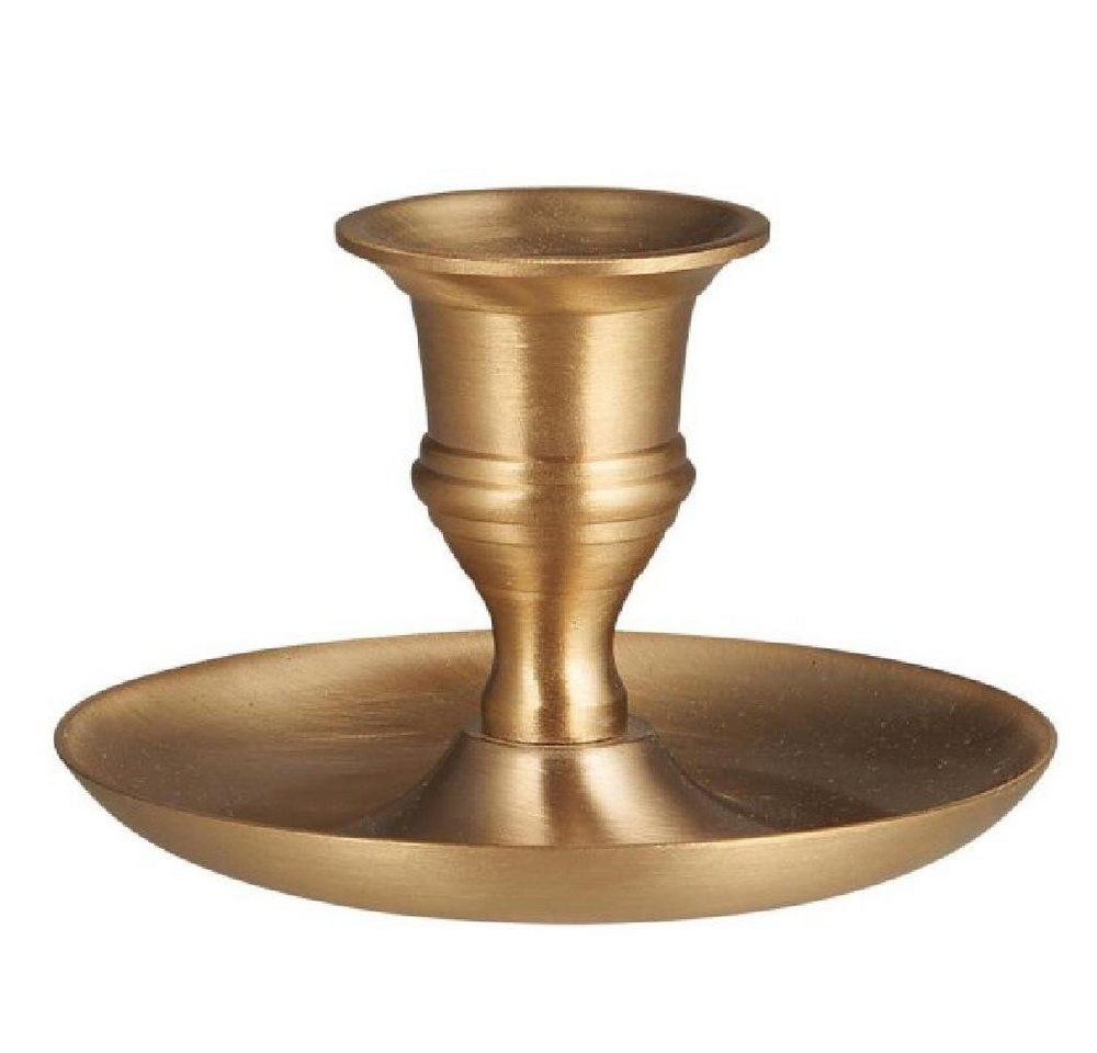 Ib Laursen Windlicht Ib Laursen Kerzenständer Messing niedrig (5,5cm) von Ib Laursen