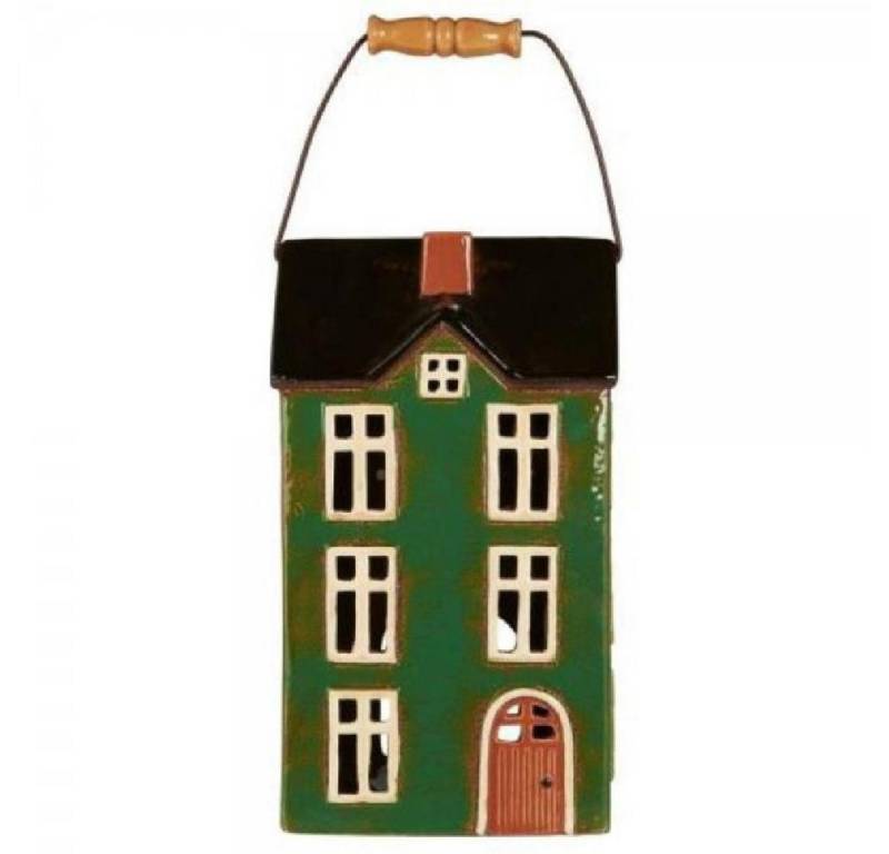 Ib Laursen Windlicht Ib Laursen Lichthaus Nyhavn für Stumpenkerze Braune Tür Mit Holzgriff von Ib Laursen