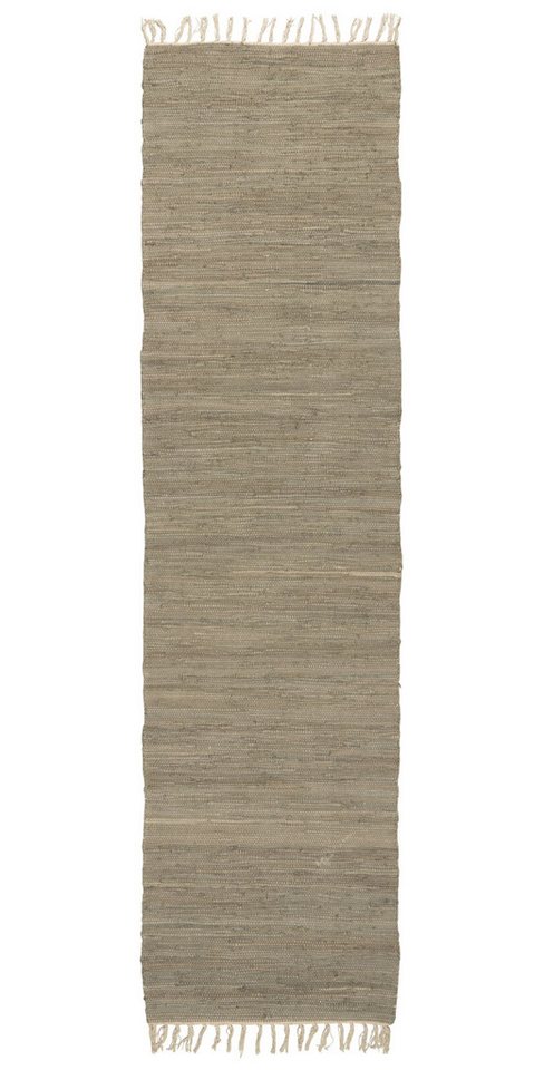 Läufer Ib Laursen - Teppich Läufer Wohnraum 60x250cm Baumwolle Braun Grau, Ib Laursen von Ib Laursen