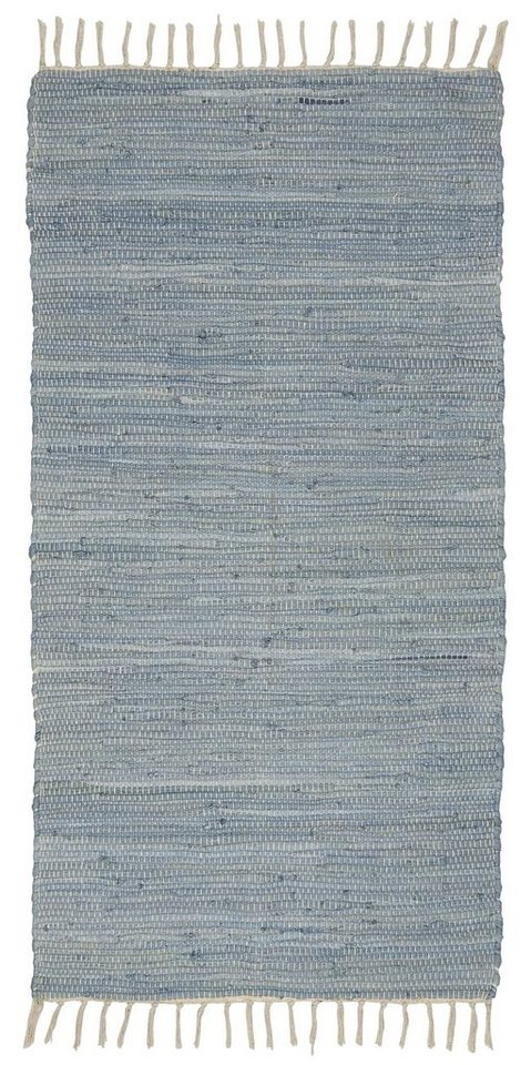 Läufer Teppich Läufer Wohnraum Bodenläufer 60x120cm Baumwolle Blau Ib, Ib Laursen von Ib Laursen