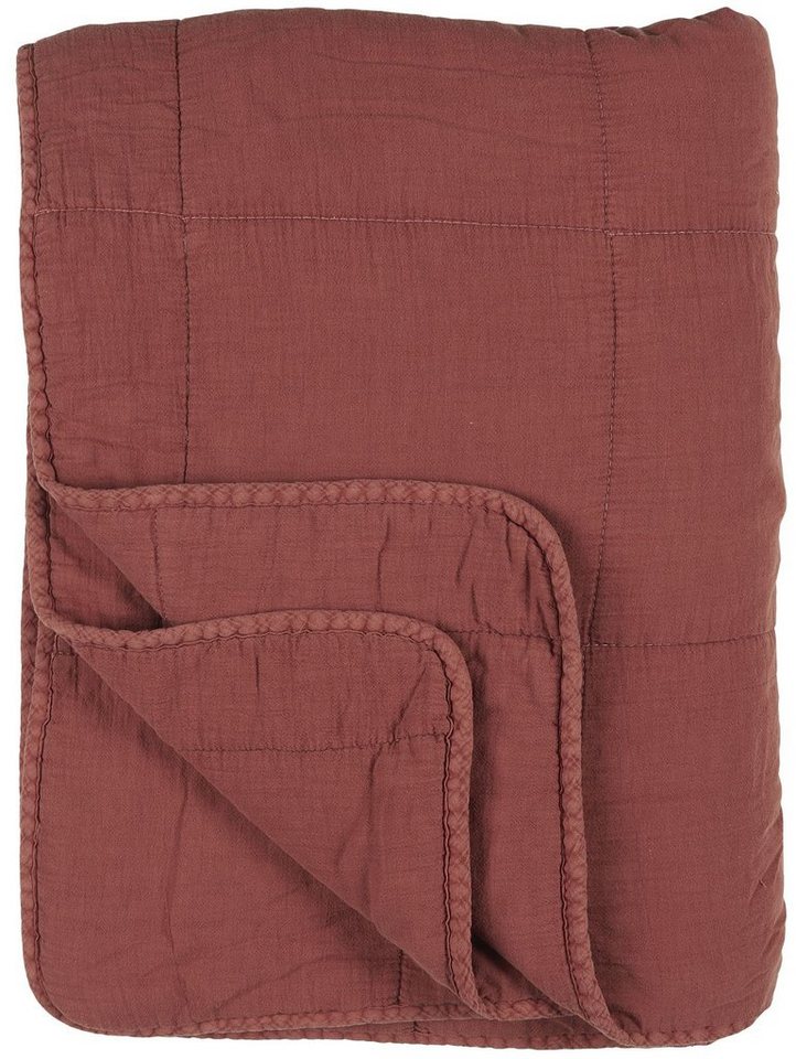 Wohndecke Decke Quilt Faded Rose Rot 180x130cm Ib Laursen 6208-37, Ib Laursen von Ib Laursen