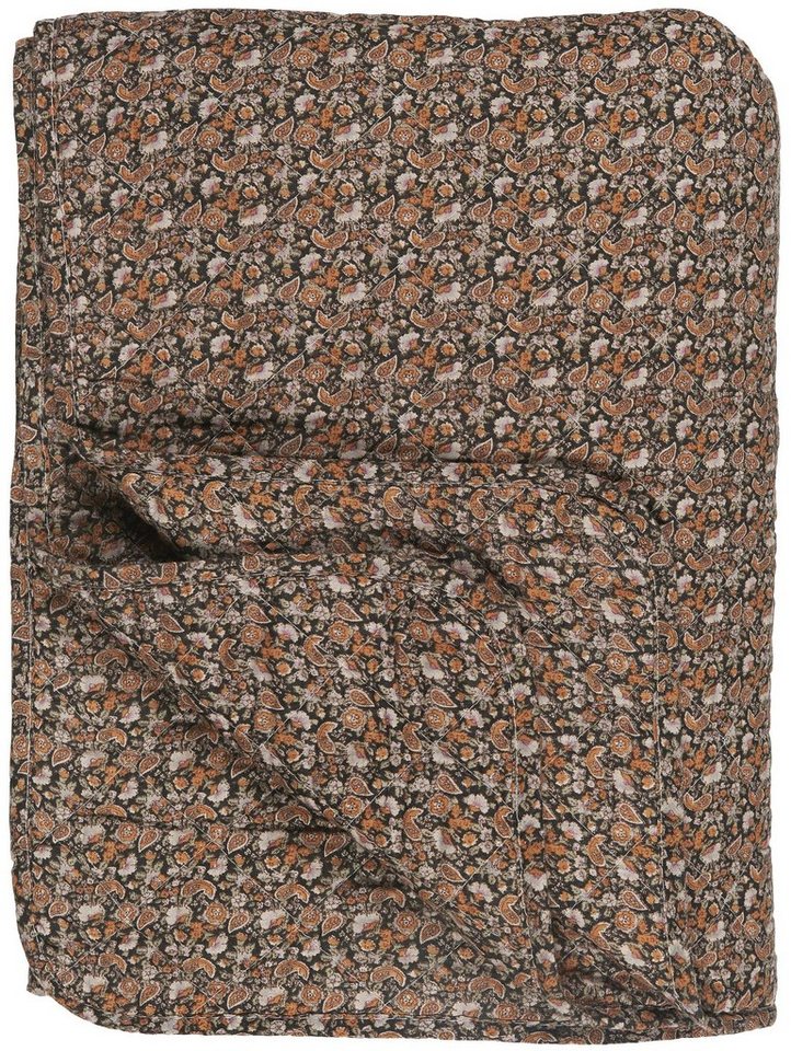 Wohndecke Decke Quilt Tagesdecke Überwurf Schwarz Muster Ib Laursen 07997-00, Ib Laursen von Ib Laursen