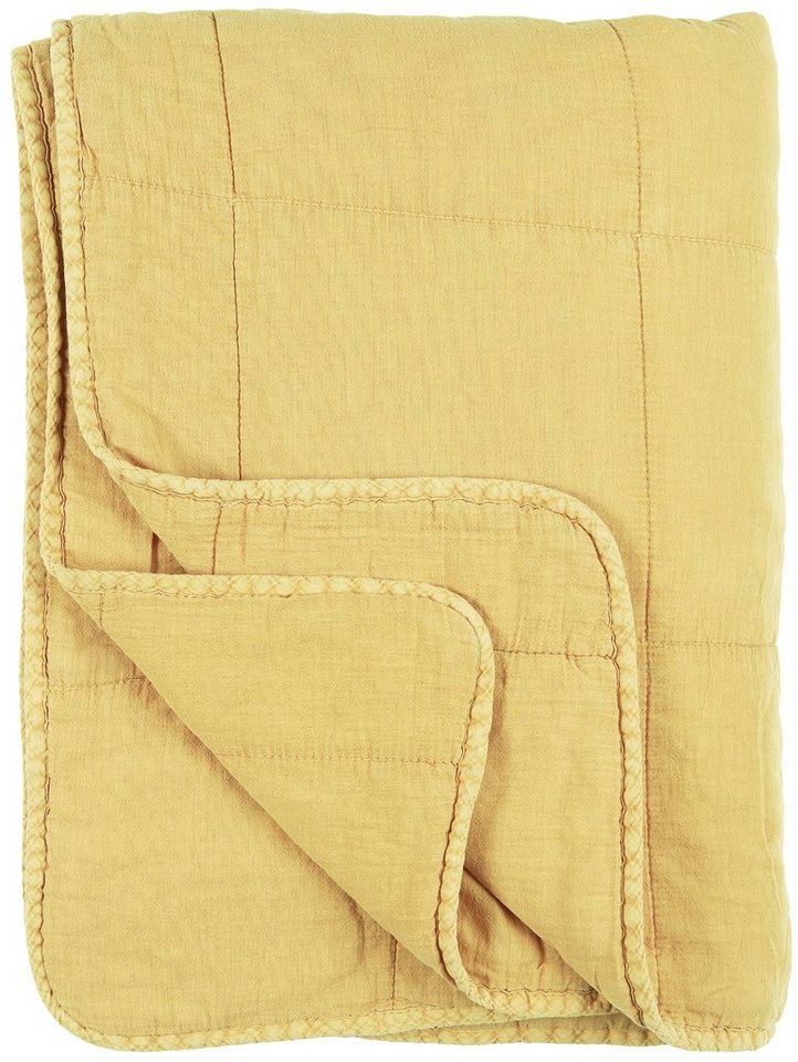 Wohndecke Decke Quilt Tagesdecke Überwurf Lemon Drop Gelb 180x130cm Ib Laursen, Ib Laursen von Ib Laursen