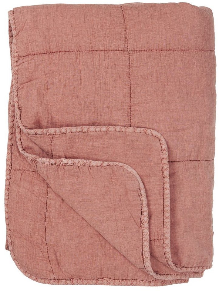 Wohndecke Decke Quilt Tagesdecke Überwurf Desert Rose Rot 180x130cm Ib Laursen, Ib Laursen von Ib Laursen