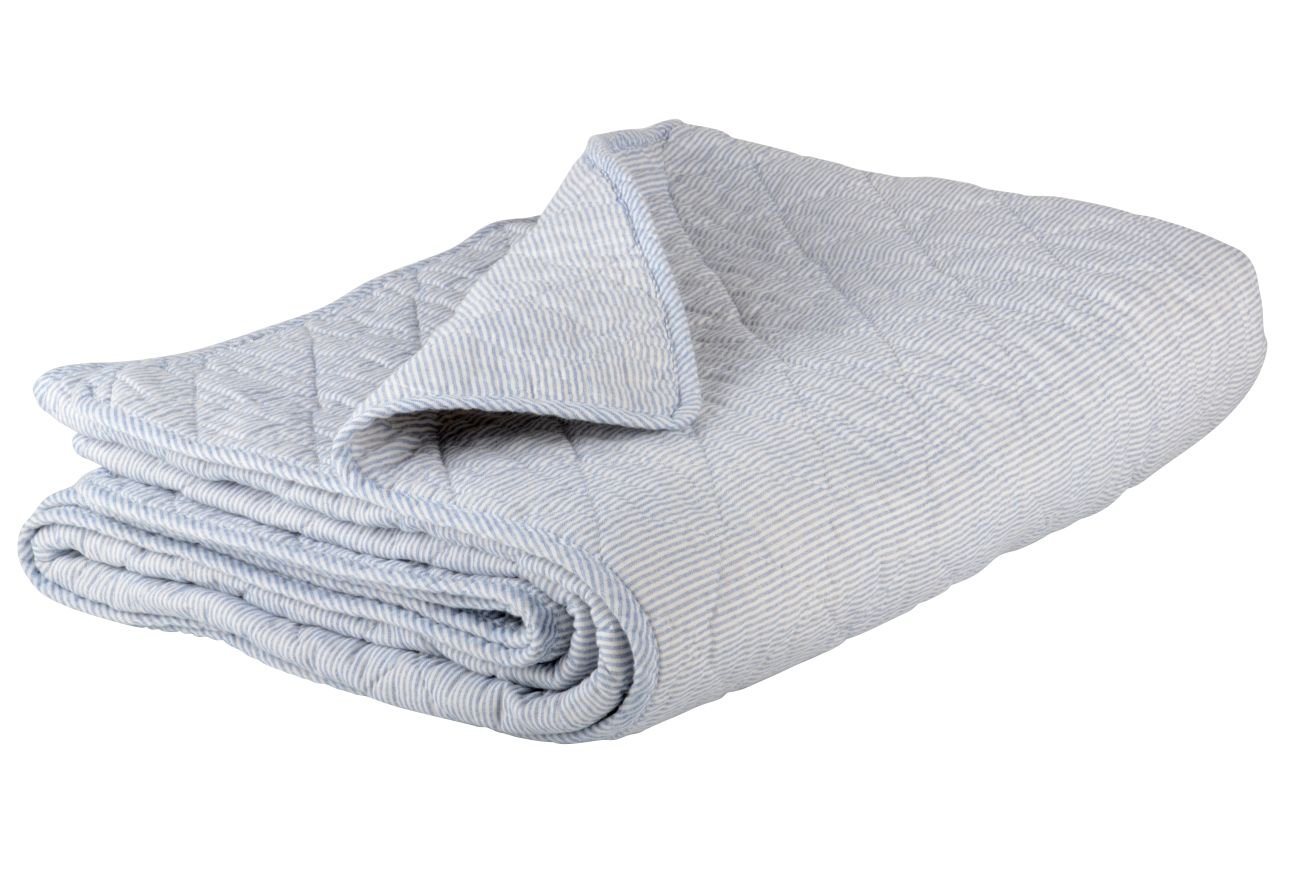 Wohndecke Ib Laursen Decke Quilt Tagesdecke Überwurf Gestreift Blau Weiß, Ib Laursen Wohndecke Ib Laursen Decke Quilt Tagesdecke Überwurf Gestreift Blau Weiß, Ib Laursen von Ib Laursen