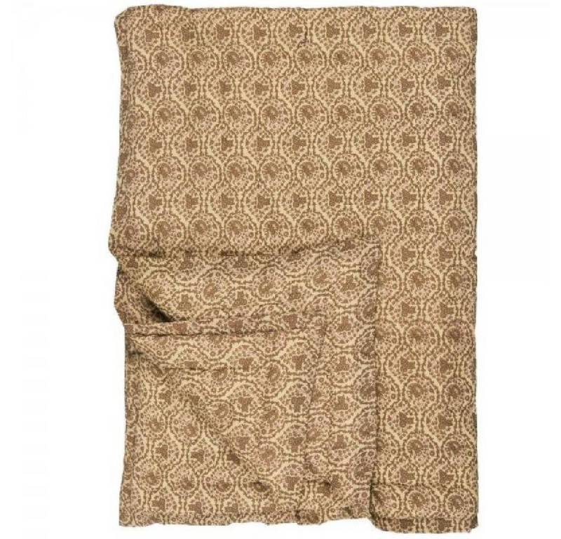 Wohndecke Ib Laursen Quilt Decke Tagesdecke Camma Muster Natur Grün (130x170cm), Ib Laursen von Ib Laursen