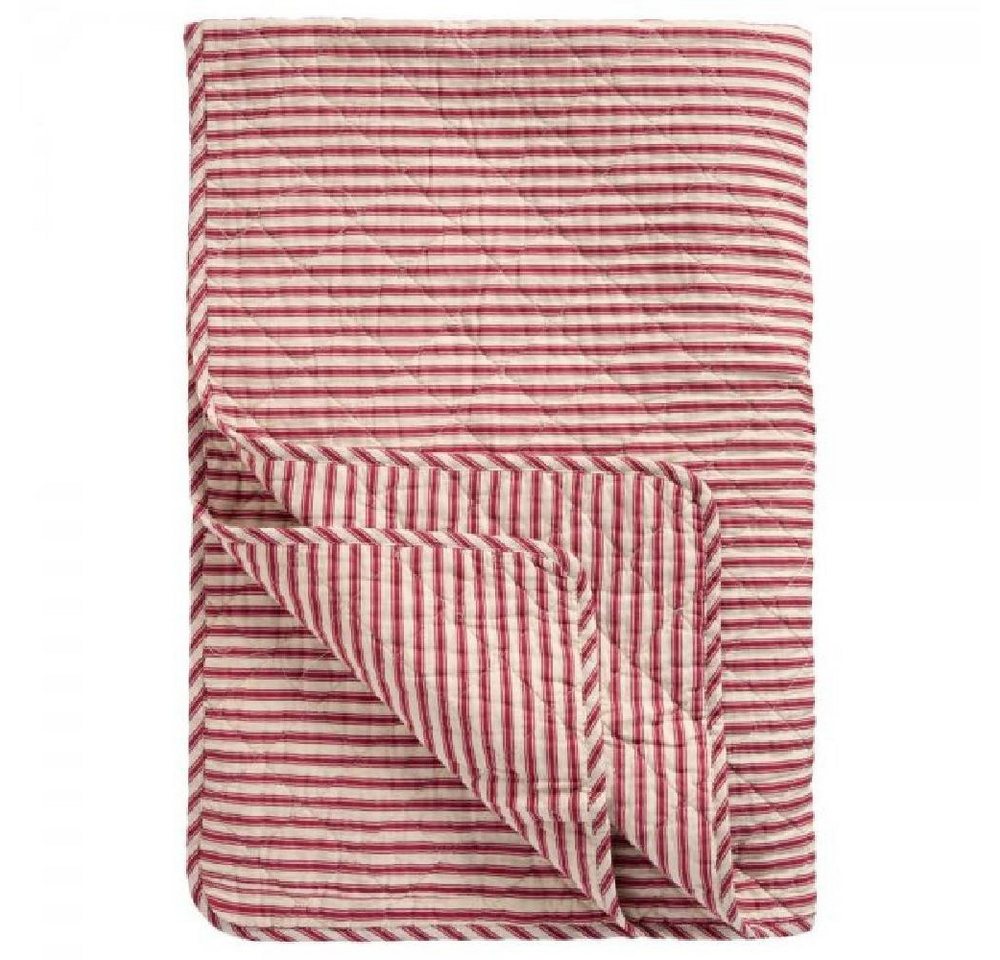 Wohndecke Ib Laursen Quilt Decke Tagesdecke Rot Gestreift, Ib Laursen Wohndecke Ib Laursen Quilt Decke Tagesdecke Rot Gestreift, Ib Laursen von Ib Laursen