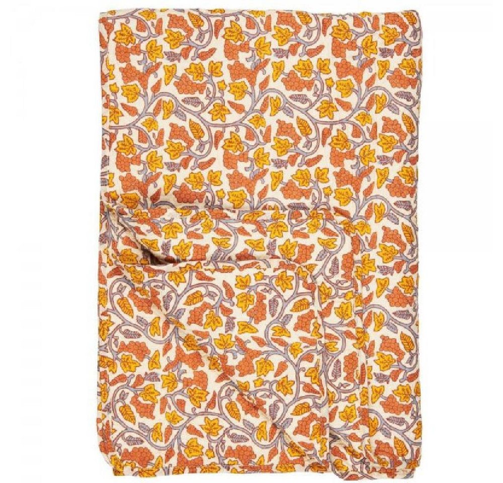 Wohndecke Ib Laursen Quilt Decke Tagesdecke mit Weinreben Gelb Orange (130x180cm, Ib Laursen Wohndecke Ib Laursen Quilt Decke Tagesdecke mit Weinreben Gelb Orange (130x180cm, Ib Laursen von Ib Laursen