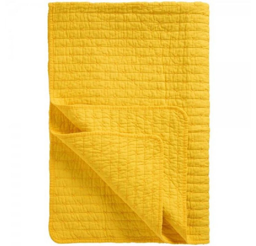 Wohndecke Ib Laursen Tagesdecke Quilt Gelb mit Kreuzstichen (130x180cm), Ib Laursen von Ib Laursen