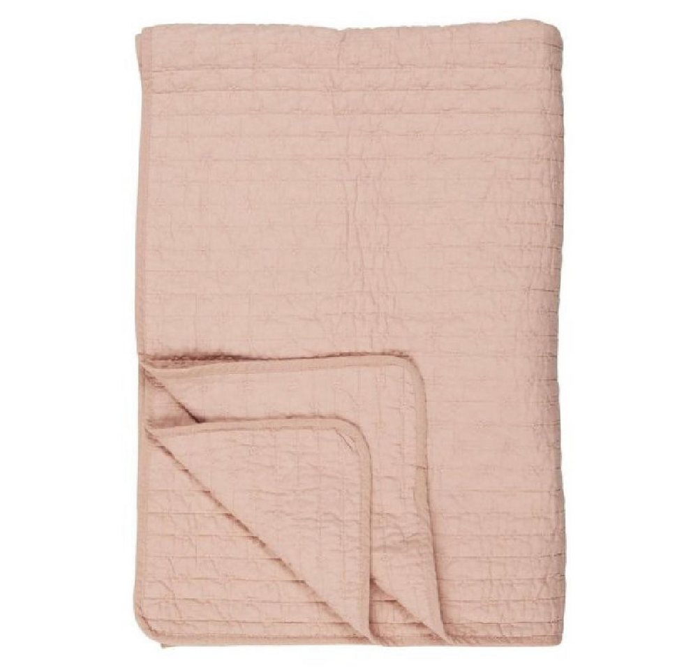 Wohndecke Ib Laursen Tagesdecke Quilt Rosa mit Kreuzstichen (130x180cm), Ib Laursen von Ib Laursen