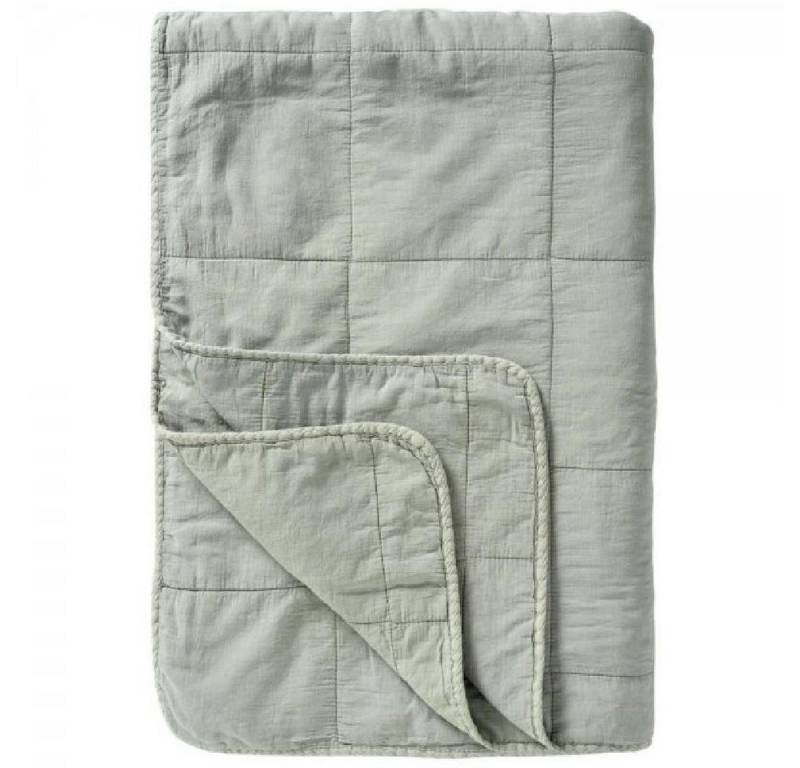 Wohndecke Ib Laursen Tagesdecke Quilt Vintage Blue Shade (130x180cm), Ib Laursen von Ib Laursen