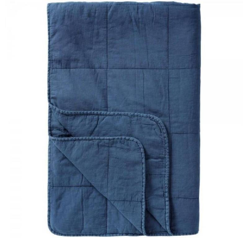 Wohndecke Ib Laursen Tagesdecke Quilt Vintage Indigo (130x180cm), Ib Laursen von Ib Laursen