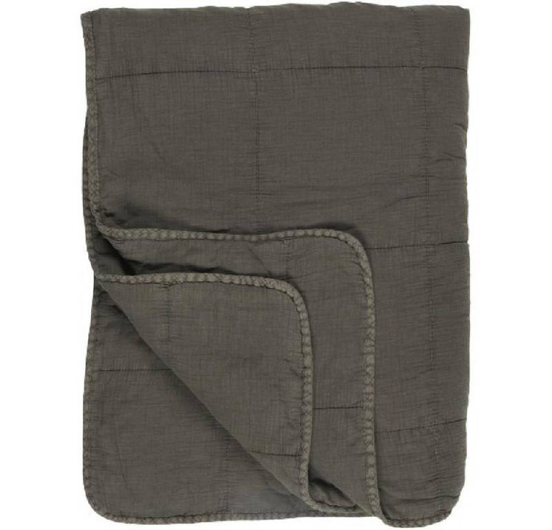 Wohndecke Ib Laursen Tagesdecke Quilt Vintage Thunder Grey (130x180cm), Ib Laursen von Ib Laursen