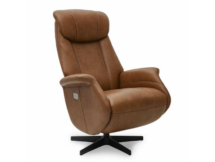 Bonanza Elektrischer Relaxsessel - Echtleder Cognac Braun von Ibbedesign (Furnhouse)