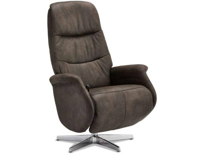 Delta Manueller Relaxsessel - Stoffbezug Taupe Grau von Ibbedesign (Furnhouse)