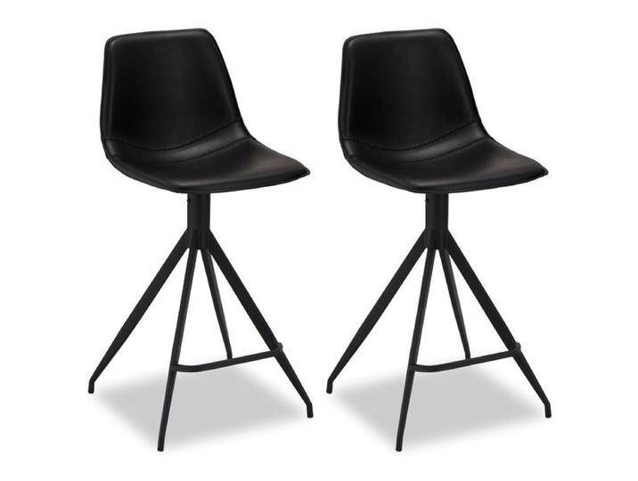 Isabel Barhocker 2er Set - Kunstleder Schwarz von Ibbedesign (Furnhouse)