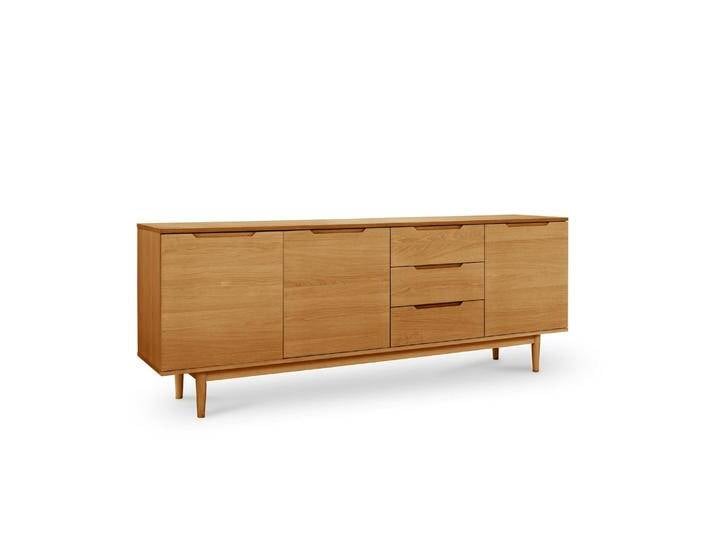 Kerteminde Sideboard mit 3 Türen - 213 cm breit - Wildeiche Natur von Ibbedesign (Furnhouse)