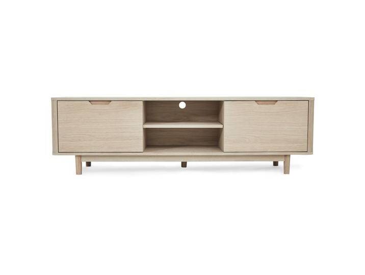 Nyborg TV-Tisch mit 2 Türen - 180 cm breit - Eiche Weiß geöltes von Ibbedesign (Furnhouse)