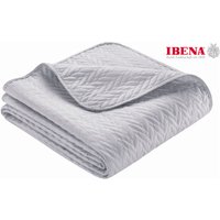 IBENA Tagesdecke "Nancy, mit Zopfmuster, aus 100% Kunstfaser, Tagesdecke für Einzelbetten oder Doppelbetten, pflegeleichtes Plaid, STANDARD 100 by OEKO-TEX zertifiziert" von Ibena