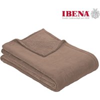 IBENA Wohndecke "Uni Fleecedecke Olbia" einfarbig schick, Kuscheldecke IBENA Wohndecke "Uni Fleecedecke Olbia" einfarbig schick, Kuscheldecke von Ibena