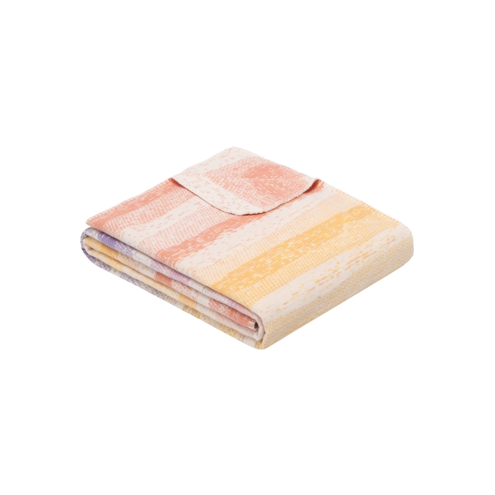 Ibena Jacquard-Baumwolldecke MARINHA 140x200cm in Farbe gelb/beere von Ibena