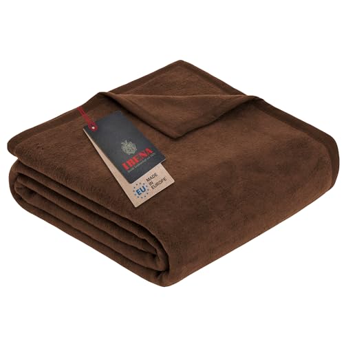 Ibena Porto Kinderdecke 100x150 cm - weich, warm & waschbar, kleine Kuscheldecke für Kinder braun Ibena Porto Kinderdecke 100x150 cm - weich, warm & waschbar, kleine Kuscheldecke für Kinder braun von Ibena