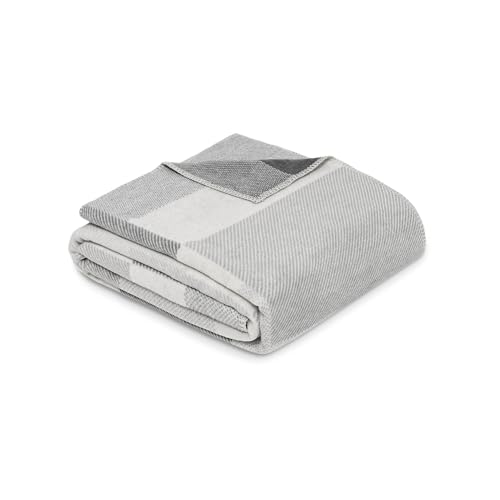 Ibena Madeira Decke 150x200 cm - Baumwollmix weich, warm & waschbar, Kuscheldecke grau Ibena Madeira Decke 150x200 cm - Baumwollmix weich, warm & waschbar, Kuscheldecke grau von Ibena