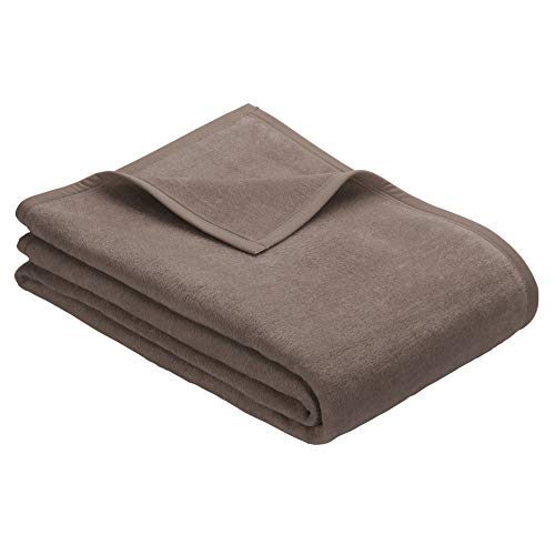 Ibena Porto Sofaschoner 75x200 cm - weich, strapazierfähig & maschinenwaschbar, Sofaschutz Taupe einfarbig von Ibena