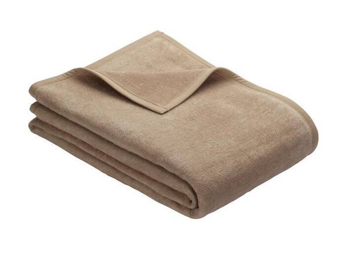 Schlafdecke auch extralang, Größe 225 (Schlafdecke, 180x220 cm), Beige von Ibena