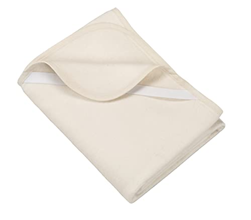 Vita Matratzenschoner 140 x 220 - atmungsaktive Baumwollauflage weiß natur ohne knistern, mit Bandeinfassung und praktischen Eckgummis, 400 g/m² Vita Matratzenschoner 140 x 220 - atmungsaktive Baumwollauflage weiß natur ohne knistern, mit Bandeinfassung und praktischen Eckgummis, 400 g/m² von Ibena