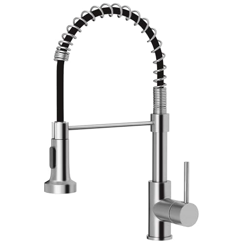 Ibergrif - Küchenarmatur mit ausziehbare Brause, Spültischbatterie, Küche Wasserhahn, Edelstahl von Ibergrif