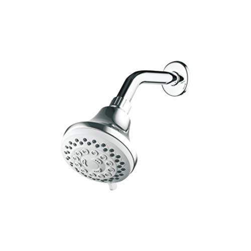 Ibergrif M20260 - Wandbrause mit Arm, Gartendusche Brausekopf mit 5 Strahlarten, Chrom, Silber von Ibergrif