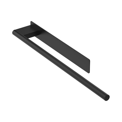 Ibergrif M34453B Handtuchhalter Ohne Bohren, 39cm 304 Edelstahl, Selbstklebend, Handtuchstange zum Kleben für Badezimmer/Küchenzubehör, Schwarz von Ibergrif