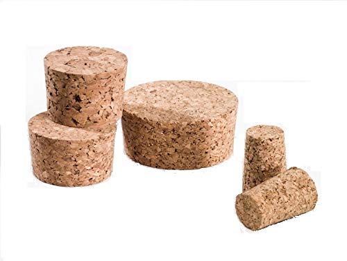 4 Fasskorken 55 x 50 mm, Höhe 27 mm, Presskork. Ideal für Weinfässer, Mostfässer, Ballonflaschen, Korbflaschen oder als Verschluss für andere Glas-Gefäße. Hobby Winzer, Bastel Bedarf, kreative Ideen von Iberia Fasskorken