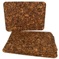 Kork Tischset Rechteckig Dekorativ Samba, 400 Mm X 300 M 3 Set À 4 Stück, Wasserabweisend, Abwischbar von Iberiashop