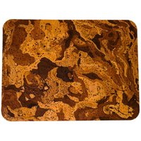 Kork Tischset Rechteckig Dekorativ Angola, 400 Mm X 300 M 3 Set À 4 Stück, Wasserabweisend, Abwischbar von Iberiashop