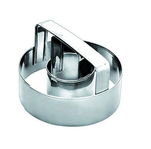 Ibili Donut-Ausstecher 7,5 cm aus Edelstahl, silber, 7.5 x 7.5 x 5 cm von IBILI