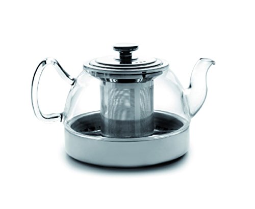 IBILI - Teekocher aus Glas mit Filter Induction, Borosilikatglas, 1,2 Liter, für Induktionsherde geeignet, Transparent / Silber IBILI - Teekocher aus Glas mit Filter Induction, Borosilikatglas, 1,2 Liter, für Induktionsherde geeignet, Transparent / Silber von IBILI