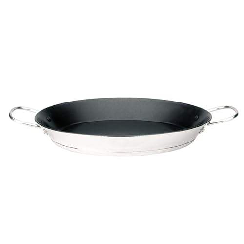 IBILI - Paella-Pfanne Bistrot, 34 cm, Edelstahl, Anti-Haft, 6 Portionen, geeignet für Induktion von IBILI