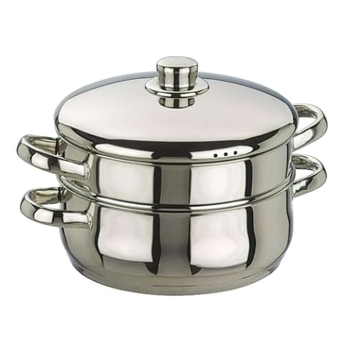 IBILI CACEROLA Vapor INOX Oslo 24 CMS, Stainless Steel, Silber, 24 x 24 x 7 cm, 2-Einheiten von IBILI