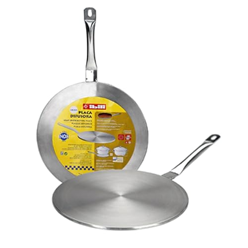 Ibili Induktions-Adapterplatte Prisma 19 cm aus Edelstahl, Silber von IBILI
