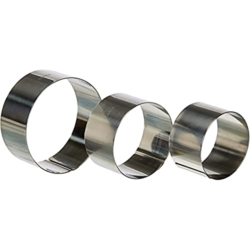 IBILI 716050 Dessertring-Set 7x4,5/8x4,5/10x4,5 cm, Edelstahl, Silber, 21 x 13 x 5 cm, 3-Einheiten IBILI 716050 Dessertring-Set 7x4,5/8x4,5/10x4,5 cm, Edelstahl, Silber, 21 x 13 x 5 cm, 3-Einheiten von IBILI