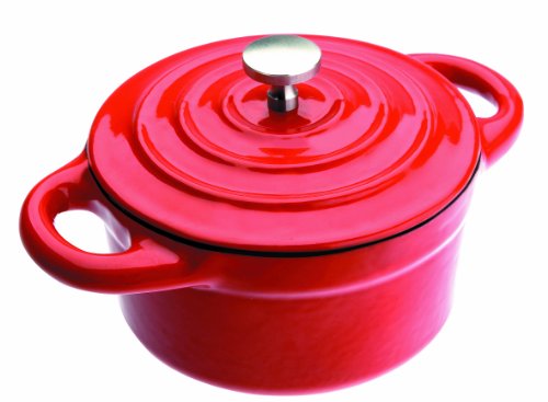 IBILI Mini COCOTTE Redonda ROJA 10x4,50 cm, Stainless Steel, rot, 10 cm von IBILI