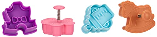 Ibili Ausstechform-Set Baby mit Auswerfer 4-teilig, Kunststoff, mehrfarbig, 13 x 13 x 4 cm, 4-Einheiten von IBILI