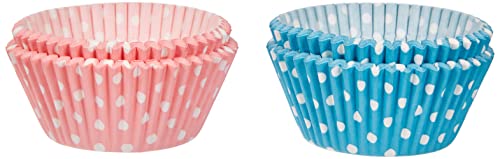 IBILI 735904 CAPSULAS REPOSTERIA LUNARES (ROSA+Azul), Stainless Steel, Blue, Pink, 24 x 12 x 5 cm, 100-Einheiten von IBILI