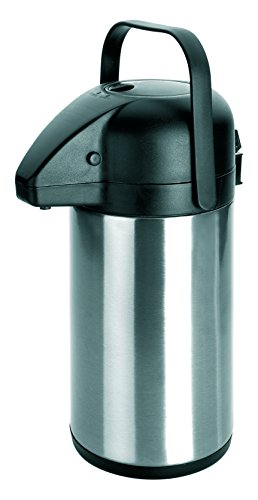 Ibili Pump-Isolierkanne 2,2 l aus Edelstahl/Kunststoff, mehrfarbig, 17 x 17 x 35 cm von IBILI