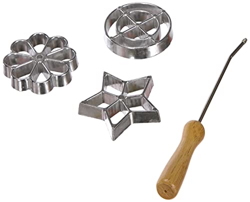 IBILI Set MOLDES ROSETON, Stainless Steel, Silber/braun, 27 x 7 x 7 cm, 4-Einheiten von IBILI