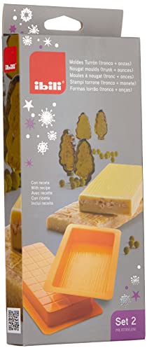 IBILI 793501 Nugatform-Set glatt/geriffelt 2-teilig, Kunststoff, orange, 23 x 10 x 2 cm, 2-Einheiten IBILI 793501 Nugatform-Set glatt/geriffelt 2-teilig, Kunststoff, orange, 23 x 10 x 2 cm, 2-Einheiten von IBILI
