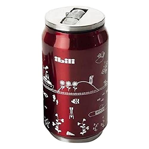 Ibili 796900 Eco with Ease Thermoskanne Edelstahl rot/silber 7 x 7 x 13 cm 330 ml Ibili 796900 Eco with Ease Thermoskanne Edelstahl rot/silber 7 x 7 x 13 cm 330 ml von Ibili