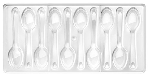 Ibili 799402 Pflanztopf Conico cucharillas Backform Praline Polycarbonat klar 30 x 14 x 2 cm, Sand von IBILI